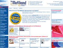 Tablet Screenshot of dasmassband.de